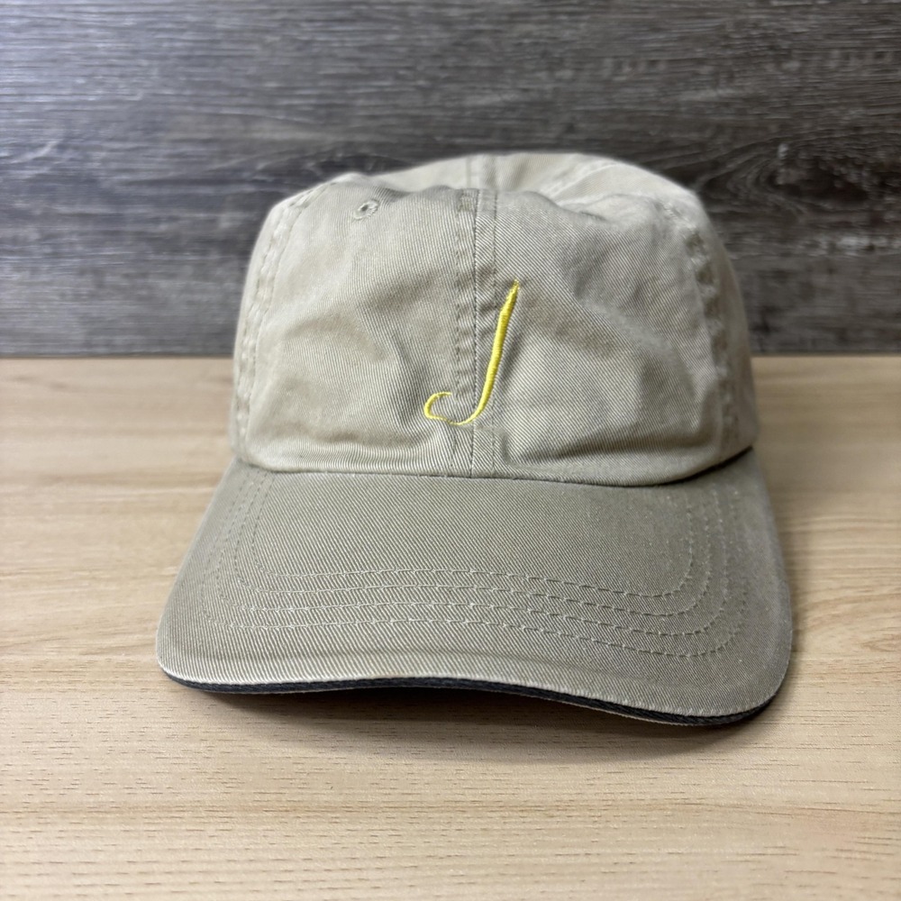 J Vineyards & Winery Hat Cap Strap Back Khaki Embroidered Wine Advertising Mens